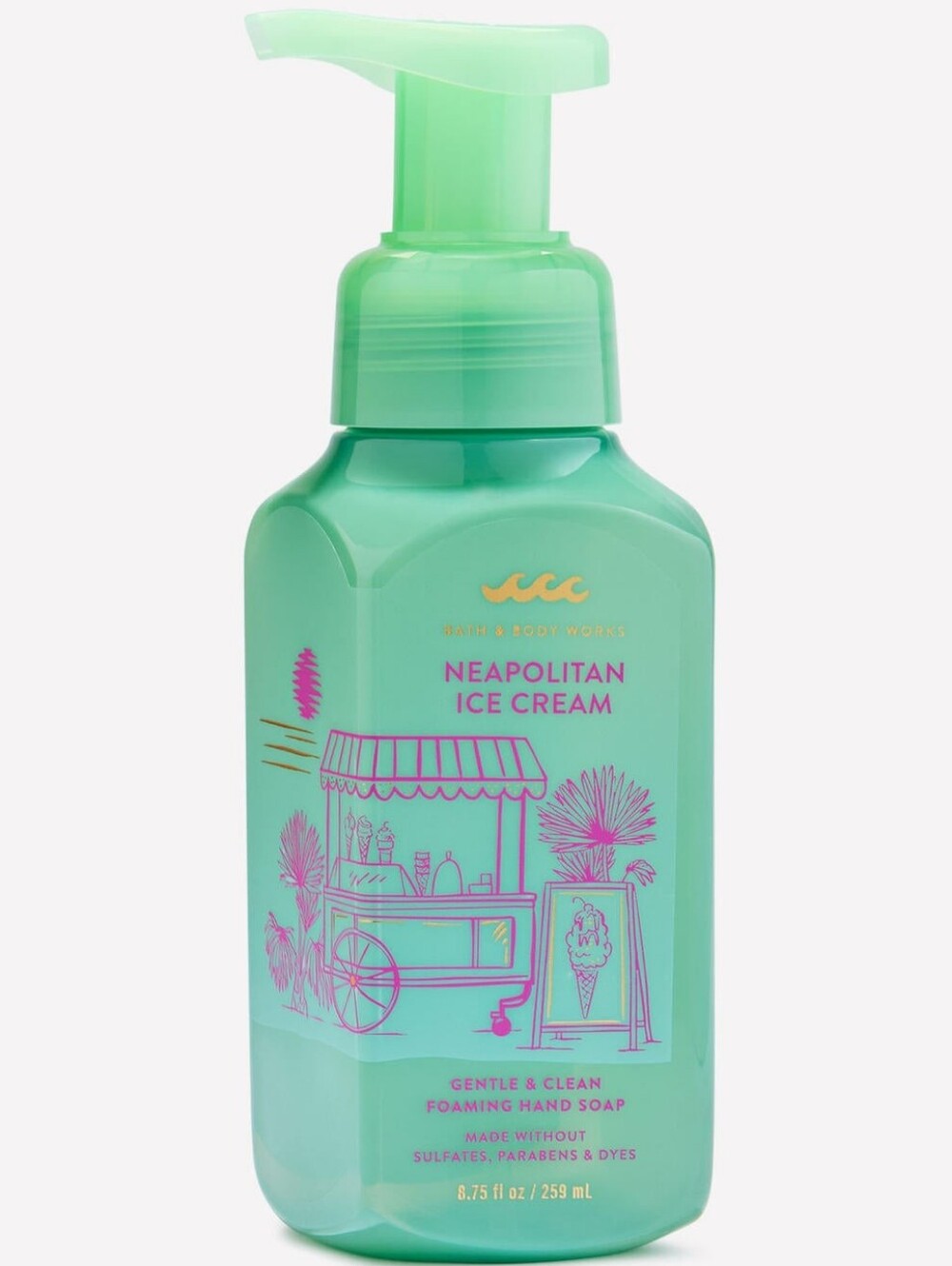 Bath & Body Works Neapolitan Ice Cream Foaming Hand Soap 8oz NEW RARE
